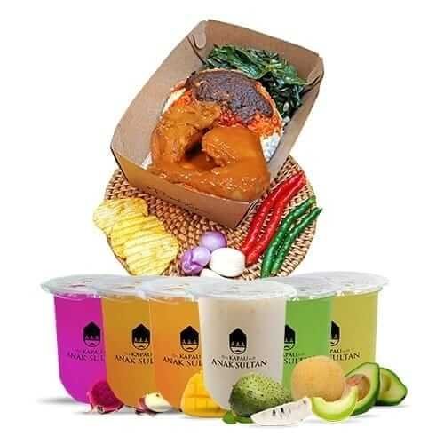 Paket Nasi Ayam Gulai Spicy + Varian Jus