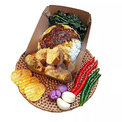Nasi Usus Tahu Telur Sultan